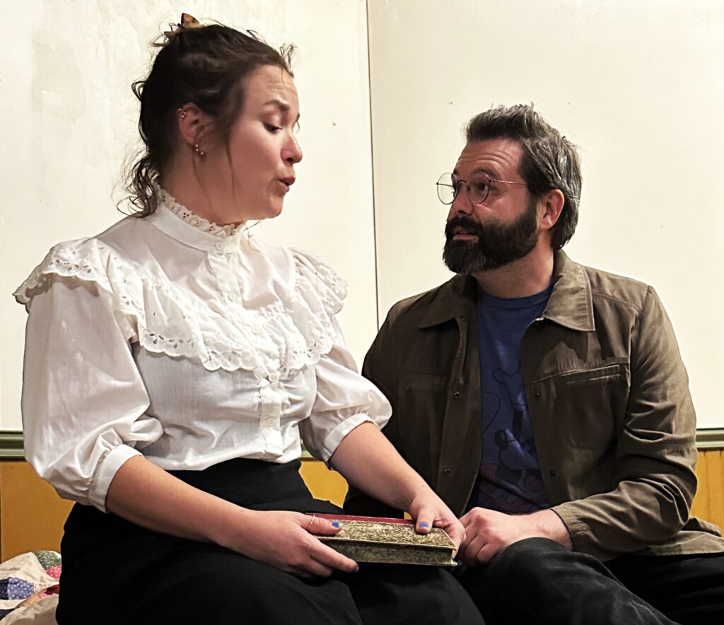 Amy Donahue as Mollie Steimer and Sean Fitzharris as Jacob Schwartz