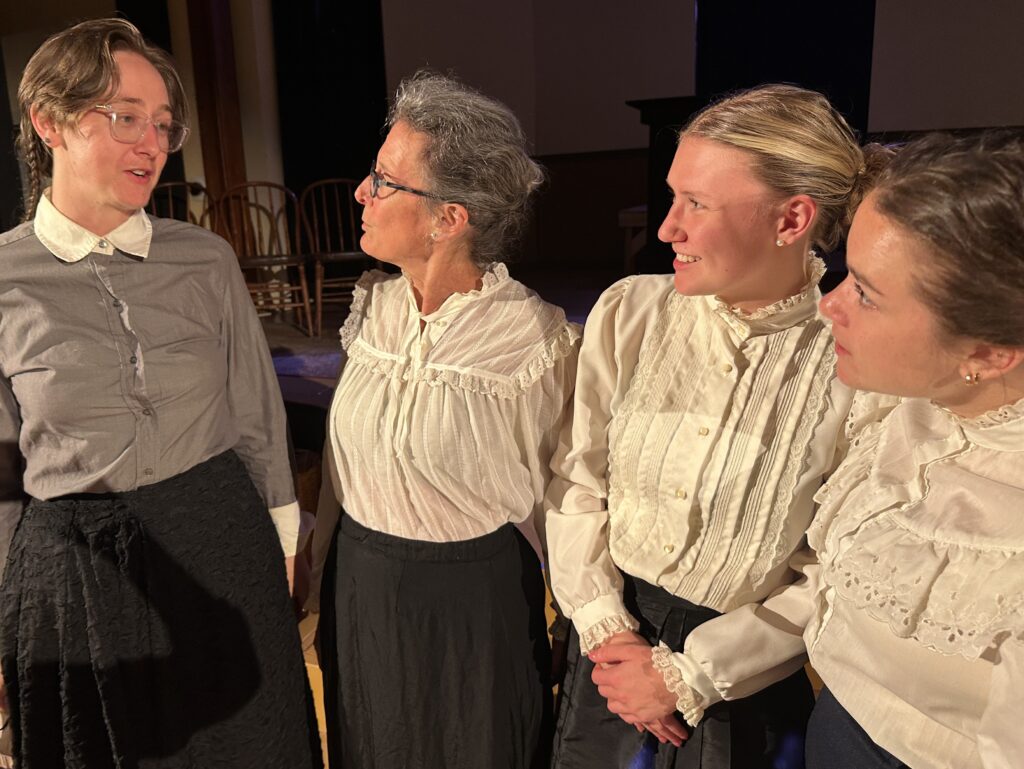 Saskia Bailey de Bruijn as Joan, Shafiya Finger as Rose, Magdalena Keppel as Sadie, and Amy Donahue as Mollie