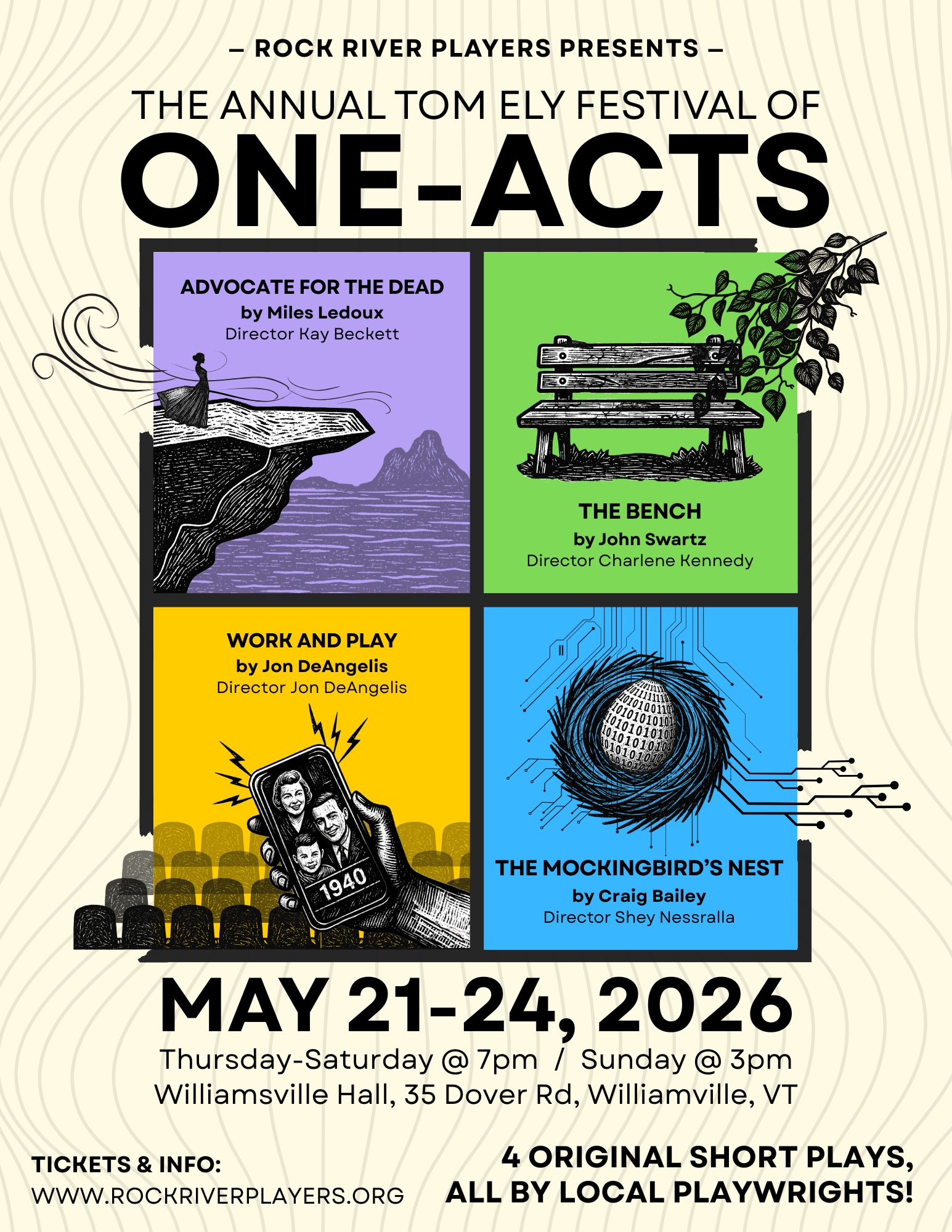 PPR Present their Annual – Newly Renamed – Tom Ely Festival of One-Acts